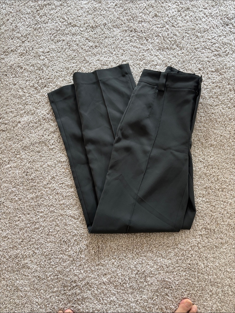 Zara Men's Black Dress Pants - Slim Tailored Finish
